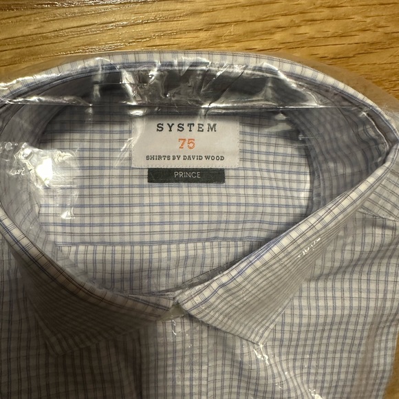 Brand new men’s checkered shirt SYSTEM 75 by David Wood - Picture 2 of 3